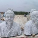 辽宁 白麻花岗岩石材人物立体雕刻