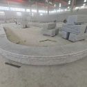 辽宁 芝麻白异形坐凳，自然面光面弧形加工