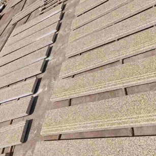 辽宁 黄金麻花岗岩光面楼梯踏步