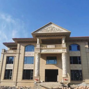 辽宁 黄金麻花岗岩别墅外墙干挂