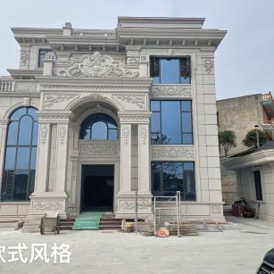 辽宁 白麻花岗岩别墅外墙干挂