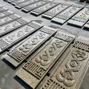 辽宁 黄金麻花岗岩外墙雕刻板