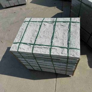 辽宁 白麻花岗岩石材自然面蘑菇石成品