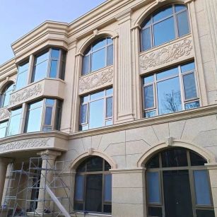 辽宁 黄金麻花岗岩别墅外墙干挂