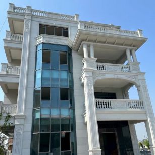 辽宁 白麻花岗岩别墅外墙干挂效果展示