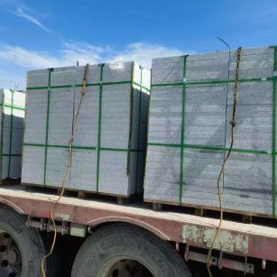 辽宁 芝麻白花岗岩地铺石装车日常