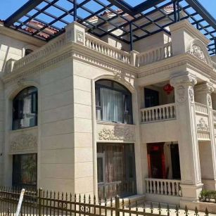 辽宁 黄金麻花岗岩荔枝面别墅外墙干挂