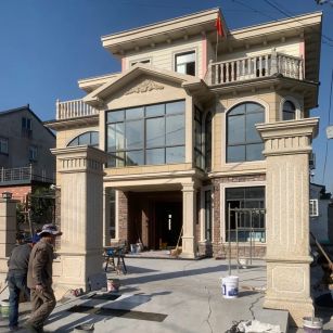 辽宁 黄金麻花岗岩荔枝面别墅外墙干挂私家专属