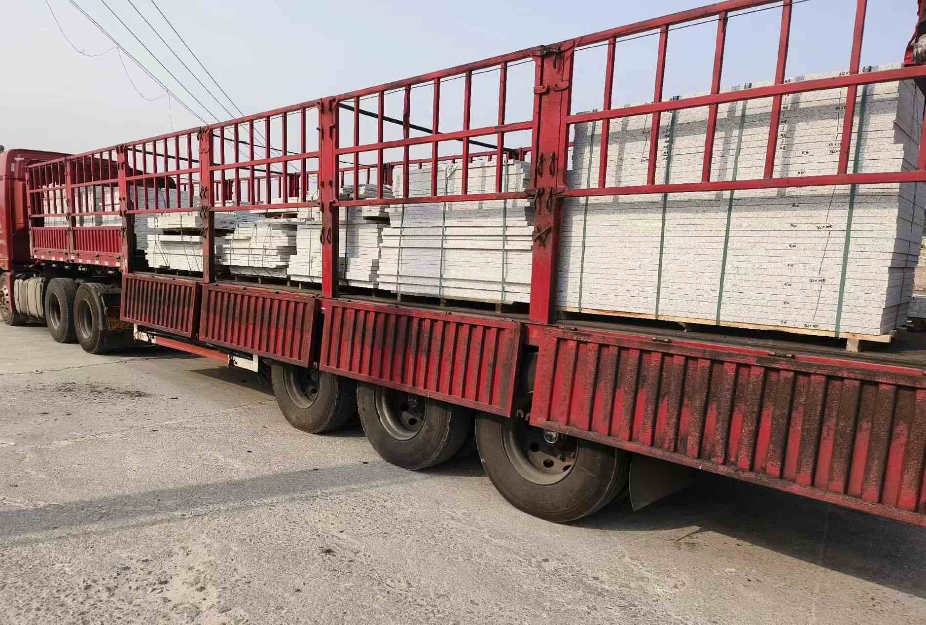 辽宁 白麻荔枝面外墙干挂，工厂装车日常