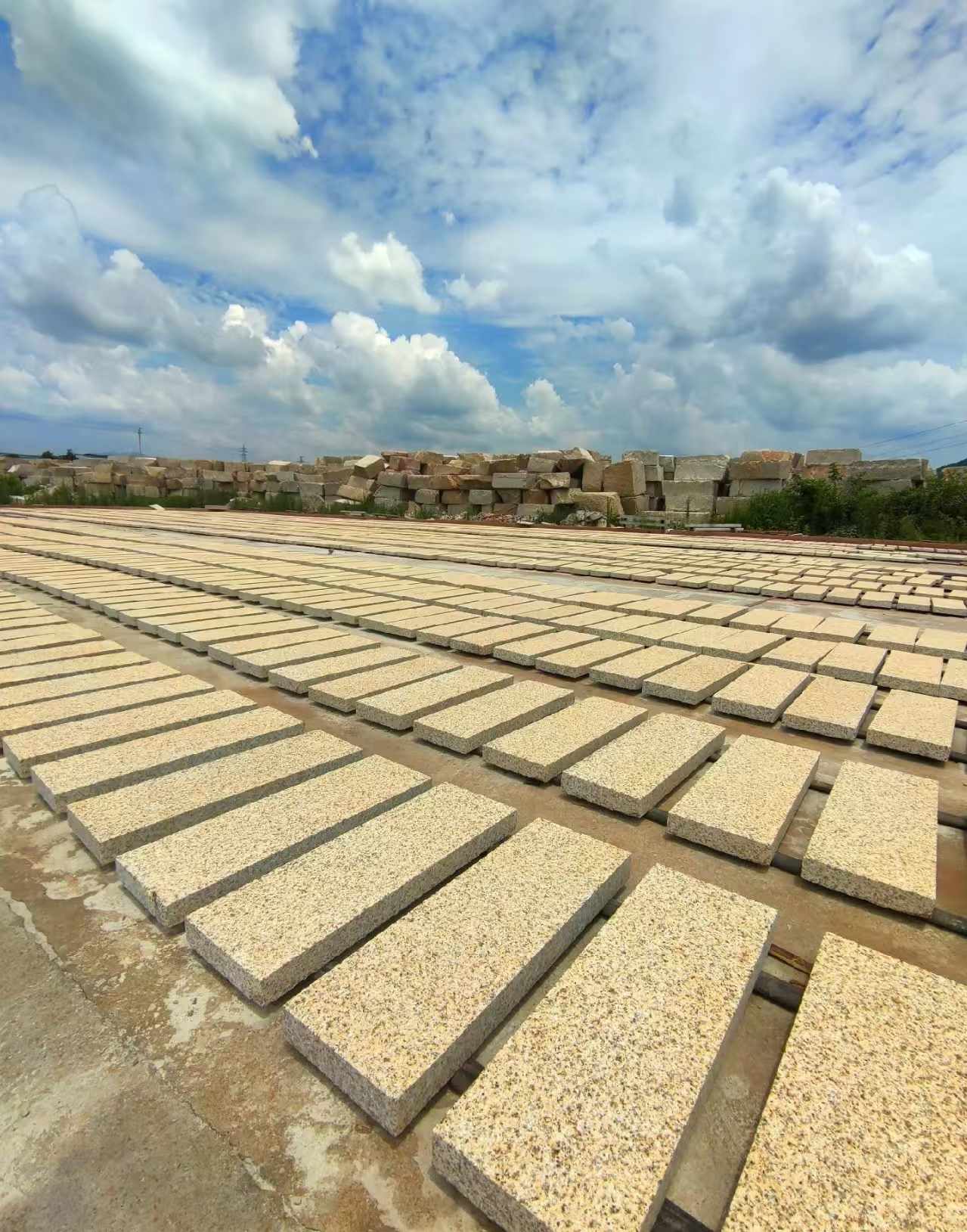 辽宁 黄金麻荔枝面花岗岩石材地铺石防护中
