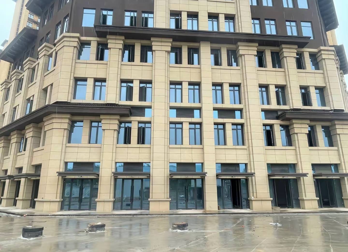 辽宁 黄金麻花岗岩荔枝面小区外墙干挂