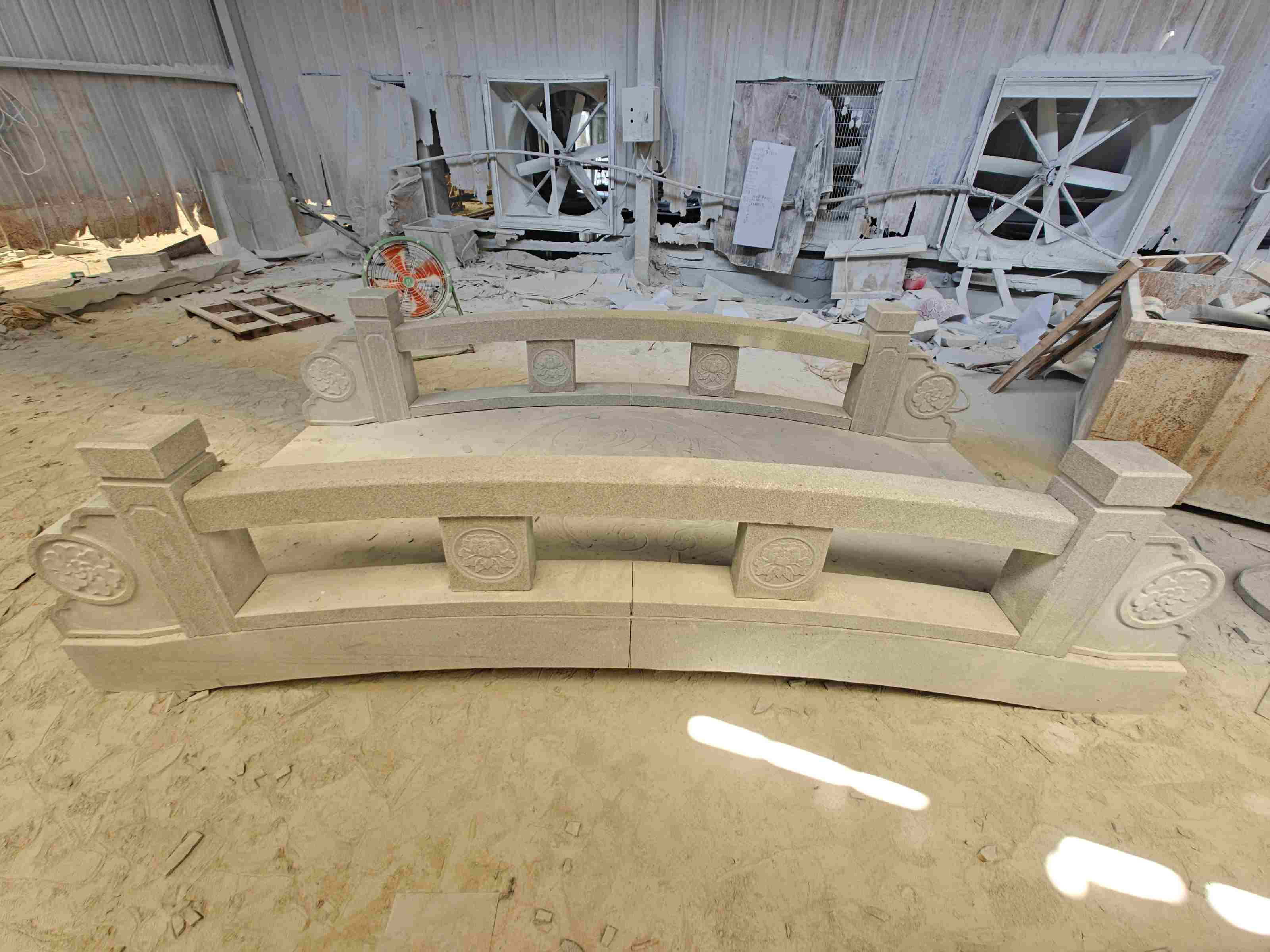 辽宁 芝麻灰花岗岩异形加工-拱桥，石桥