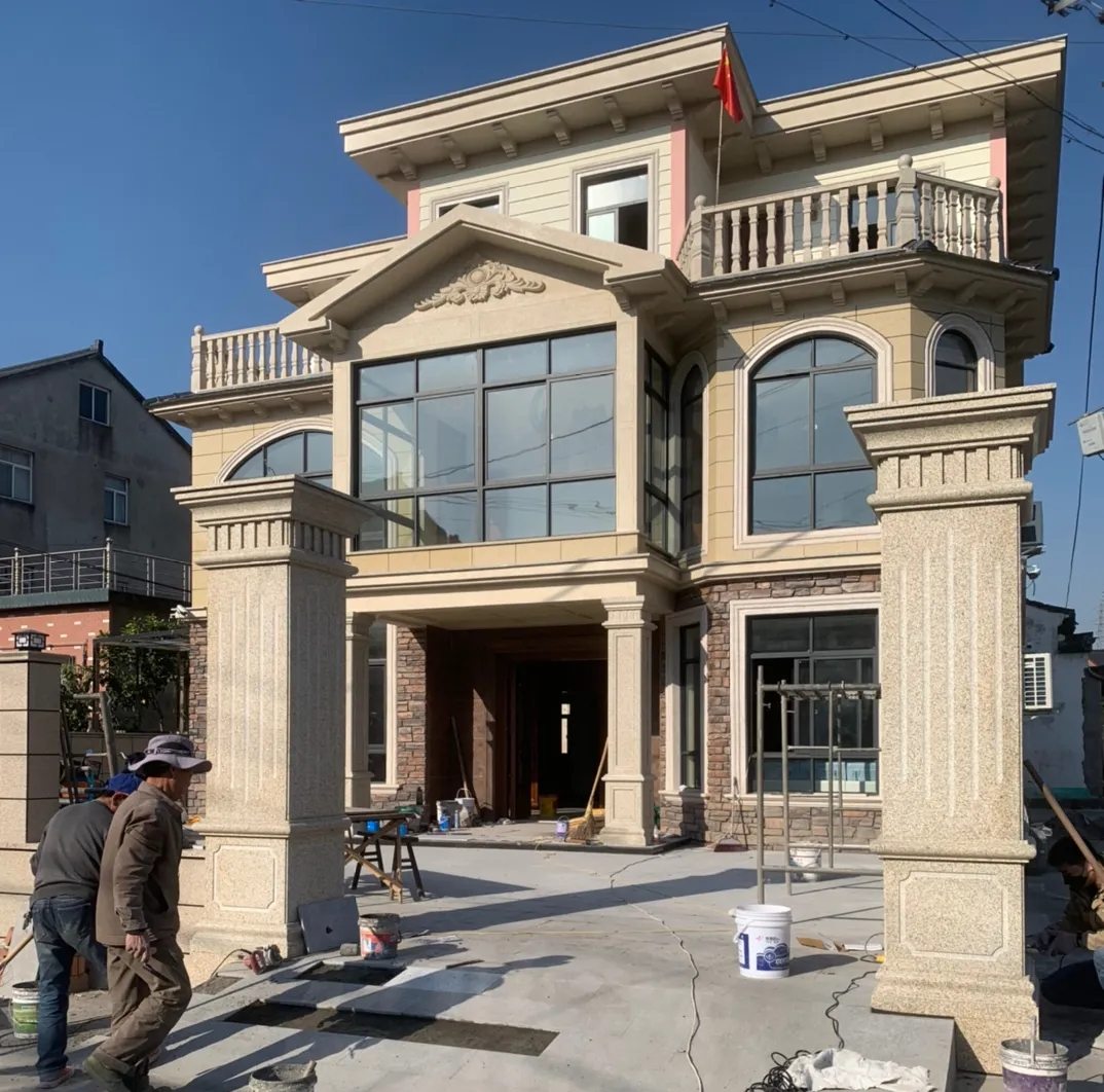 辽宁 黄金麻花岗岩荔枝面别墅外墙干挂私家专属