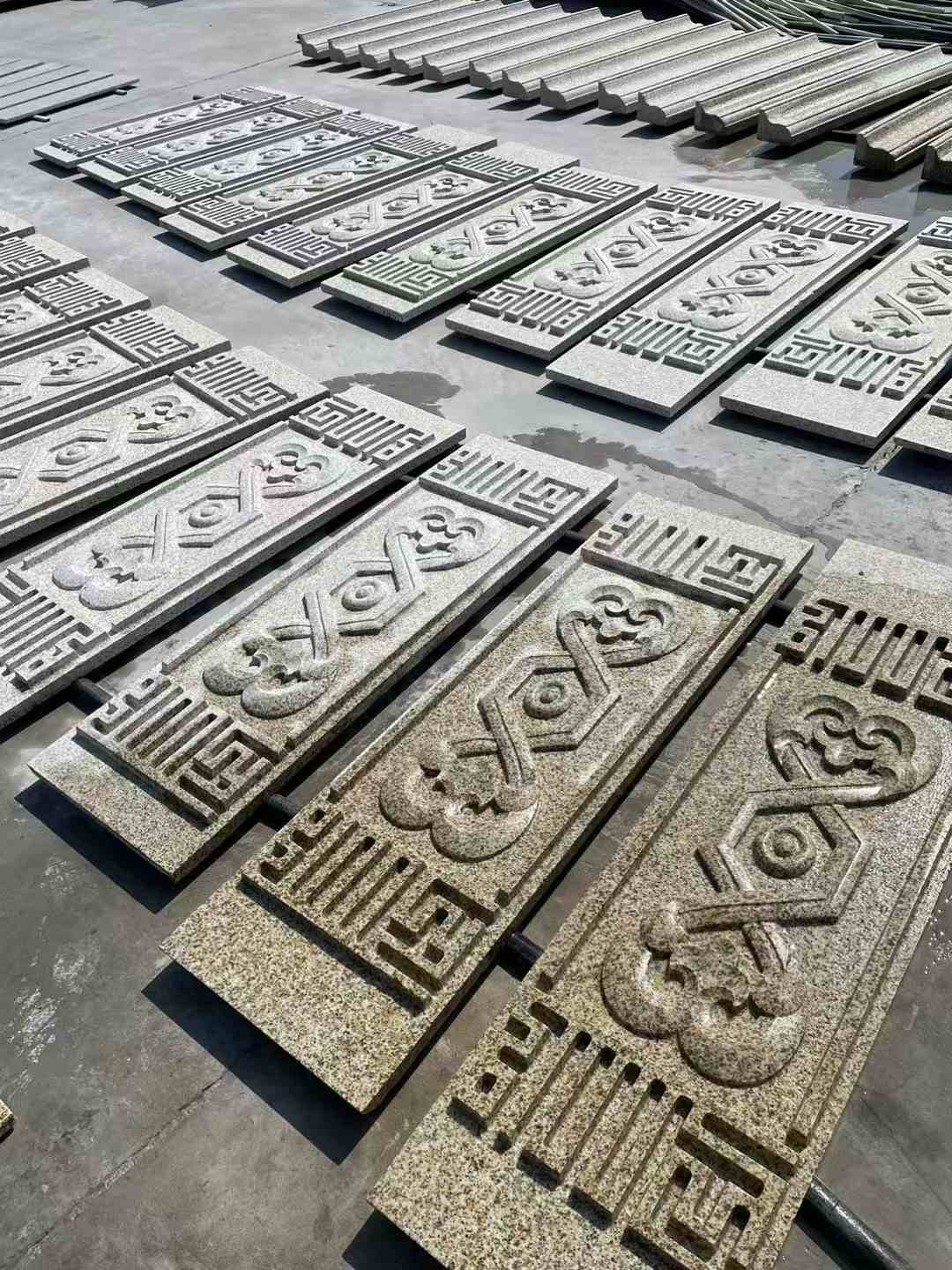 辽宁 黄金麻花岗岩外墙雕刻板